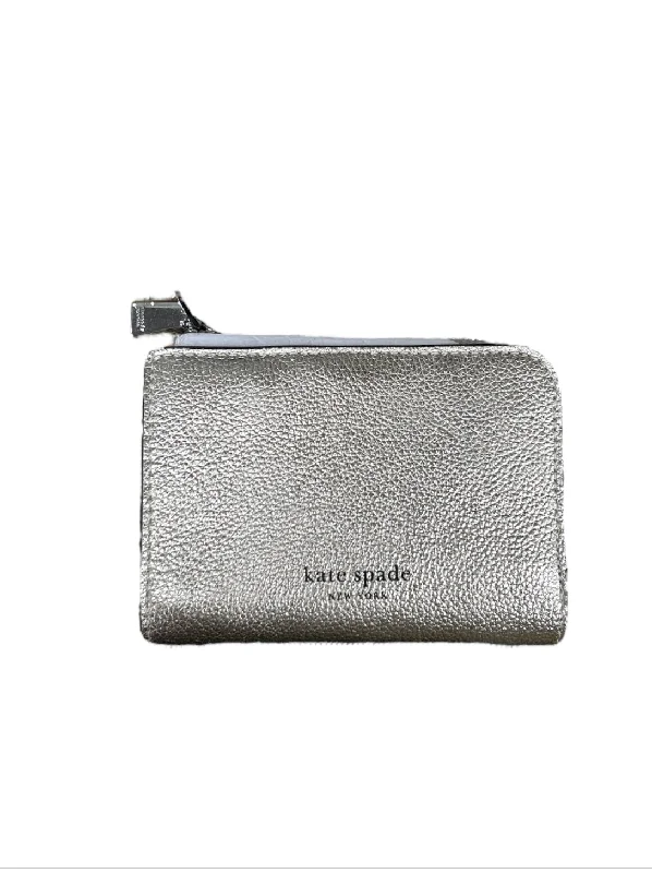 ladies wallet in slim suede-Wallet Designer By Kate Spade, Size: Small