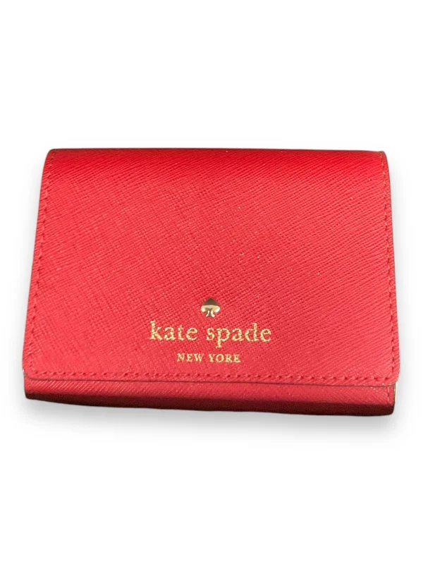 ladies wallet with zipper pocket-Wallet Designer By Kate Spade, Size: Small