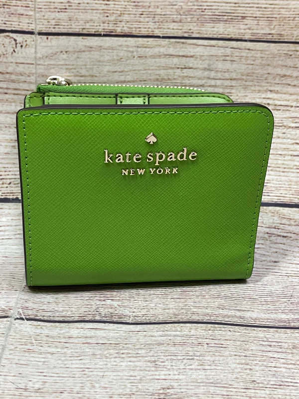 ladies wallet with premium leather-Wallet Designer By Kate Spade, Size: Small