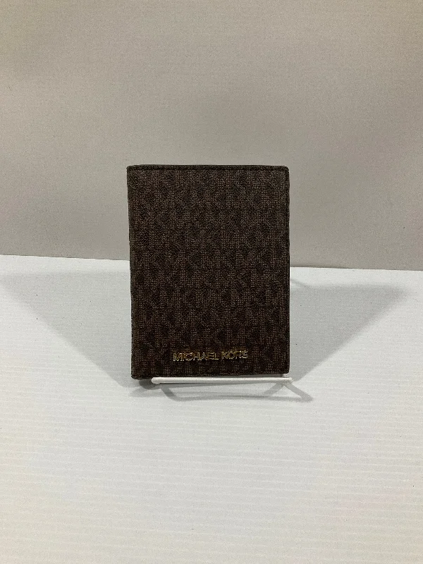 ladies wallet with printed logo-Wallet Designer By Michael Kors, Size: Medium