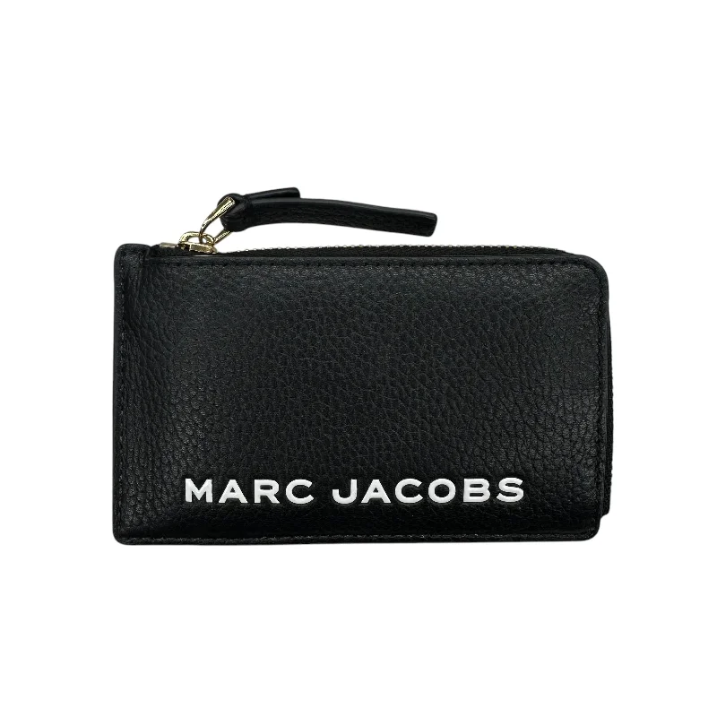 ladies wallet with extra capacity-Wallet Luxury Designer By Marc Jacobs In Black, Size:Small