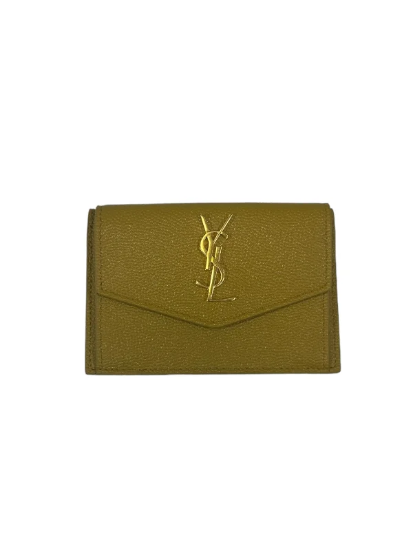 ladies wallet with unique pattern-Wallet Luxury Designer By Yves Saint Laurent, Size: Small