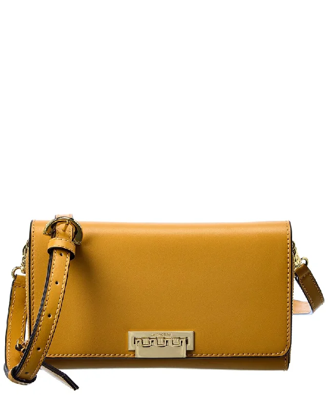 ladies wallet with leather edge-Zac Posen Earthette Convertible Wallet Leather Crossbody